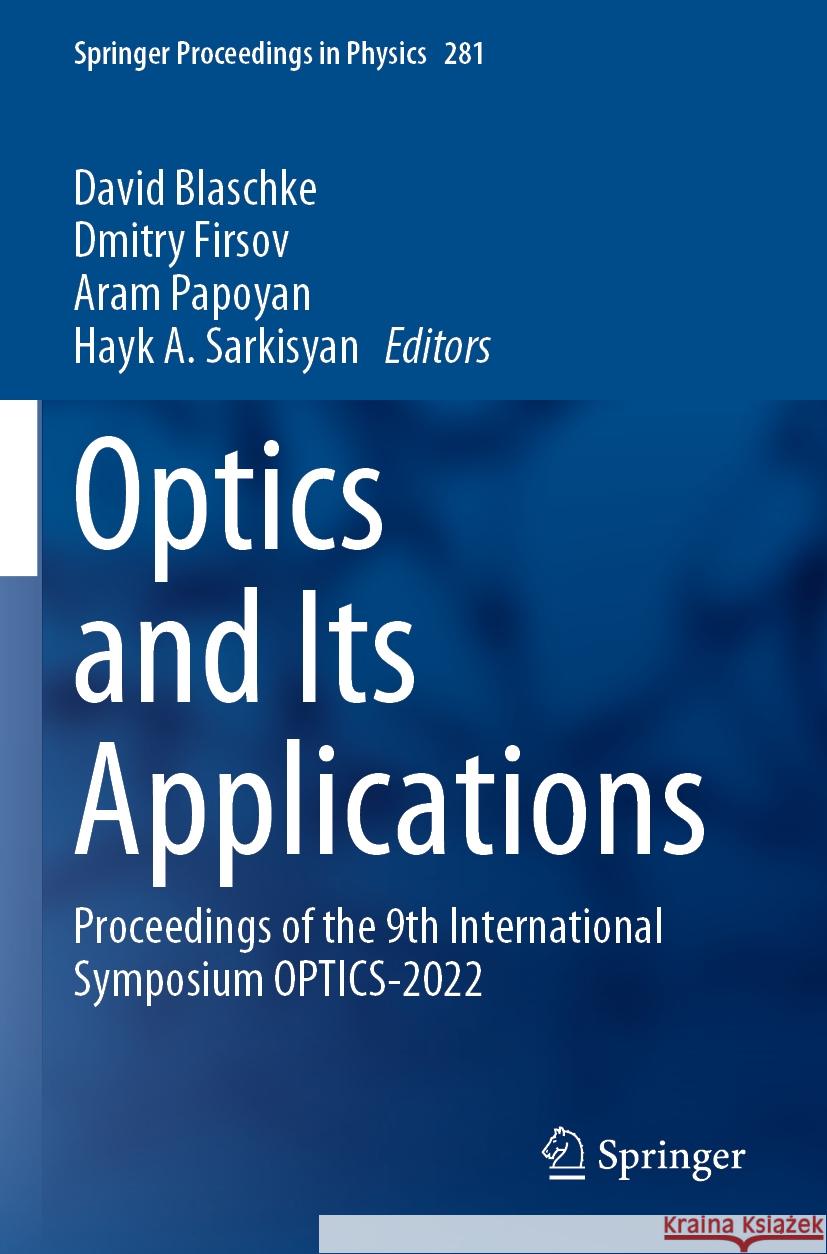 Optics and Its Applications  9783031112898 Springer International Publishing - książka