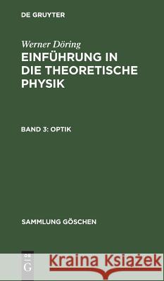Optik Werner Döring 9783111005911 De Gruyter - książka