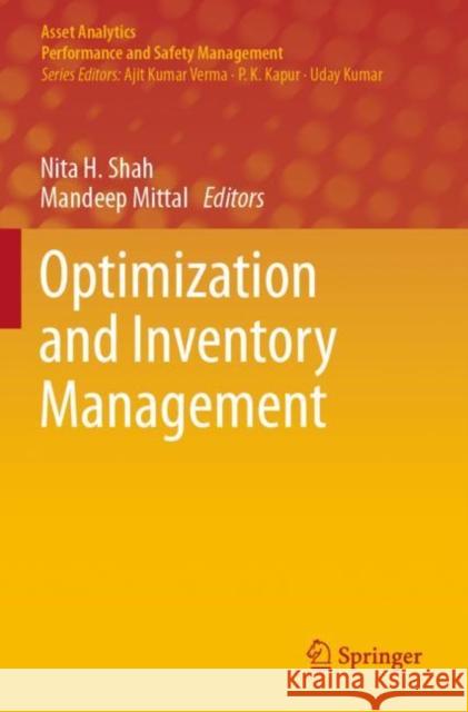 Optimization and Inventory Management  9789811397004 Springer Singapore - książka