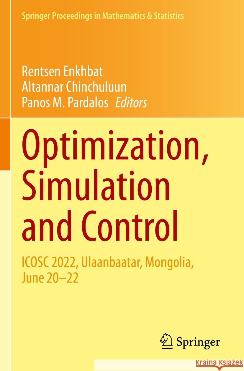 Optimization, Simulation and Control  9783031412318 Springer - książka