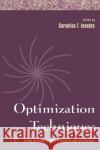 Optimization Techniques: Volume 2 Leondes, Cornelius T. 9780124438620 Academic Press