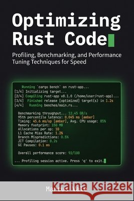 Optimizing Rust Code: Profiling, Benchmarking, and Performance Tuning Techniques for Speed Vale, Marcus 9798185116616 Independently Published - książka