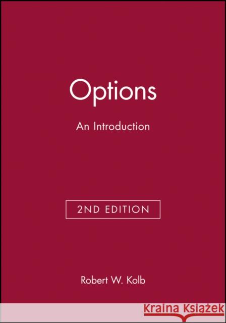 Options: An Introduction Quail, Rob 9781878975362 BLACKWELL PUBLISHERS - książka
