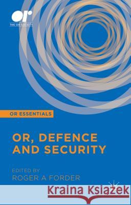 Or, Defence and Security Forder, R. 9781137454058 Palgrave MacMillan - książka