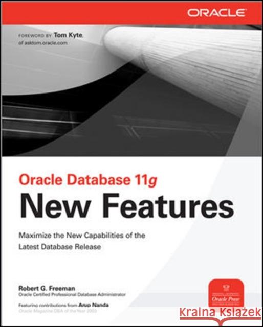 Oracle Database 11g New Features Robert Freeman 9780071496612  - książka