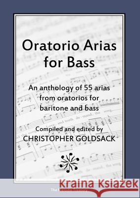 Oratorio Arias for Bass Christopher Goldsack 9780244231293 Lulu.com - książka