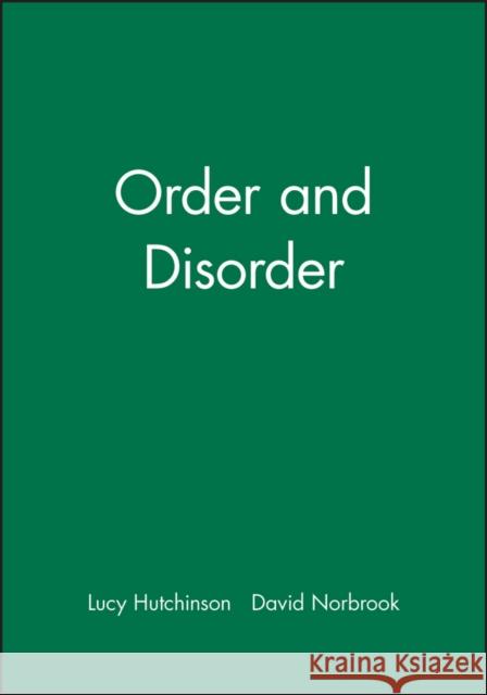 Order and Drderder Hutchinson, Lucy 9780631220619 Blackwell Publishers - książka