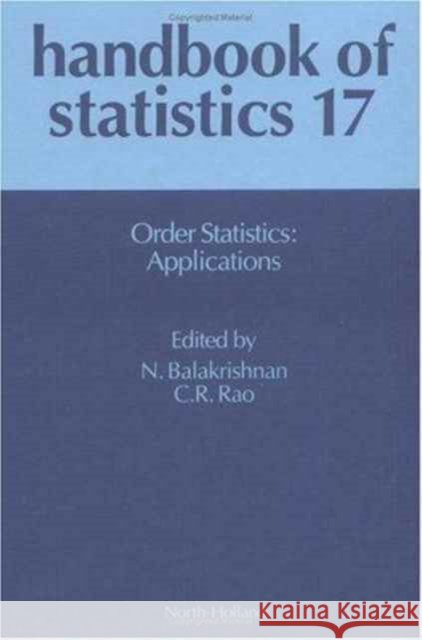Order Statistics: Applications  9780444829221 ELSEVIER SCIENCE & TECHNOLOGY - książka