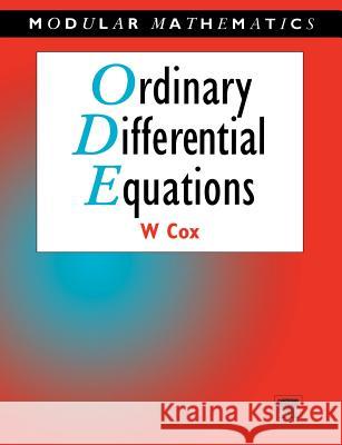 Ordinary Differential Equations Bill Cox William Cox 9780340632031 Butterworth-Heinemann - książka