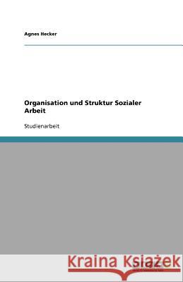 Organisation und Struktur Sozialer Arbeit Agnes Hecker 9783640663095 Grin Verlag - książka