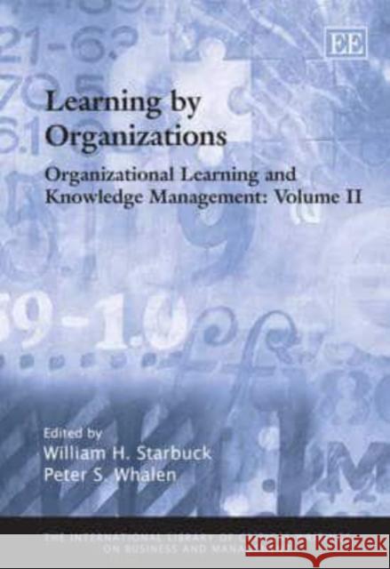 Organizational Learning and Knowledge Management  9781845428617 Edward Elgar Publishing Ltd - książka