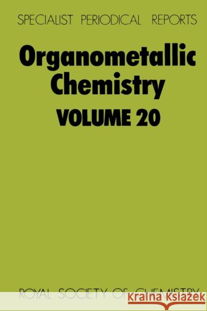Organometallic Chemistry: Volume 20  9780851866819 Royal Society of Chemistry - książka