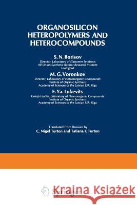 Organosilicon Heteropolymers and Heterocompounds S. N. Borisov 9781461586296 Springer - książka
