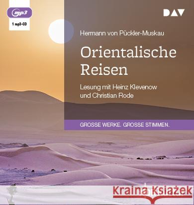 Orientalische Reisen, 1 Audio-CD, 1 MP3 Pückler-Muskau, Hermann von 9783742431660 Der Audio Verlag, DAV - książka