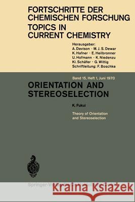 Orientation and Stereoselection  9783540048206 Springer - książka