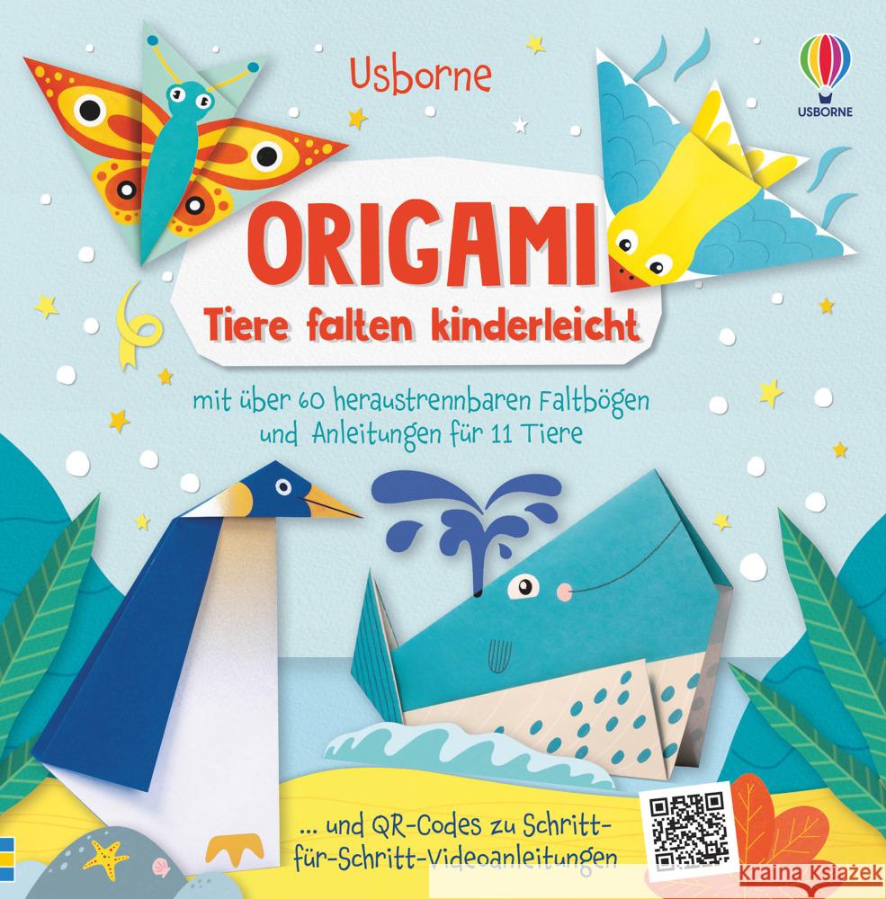 Origami - Tiere falten kinderleicht Wheatley, Abigail 9781789415346 Usborne Verlag - książka