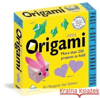 Origami Page-A-Day(r) Calendar 2026: More Than 250 Projects to Fold Margaret Va 9781523530663 Workman Publishing - książka