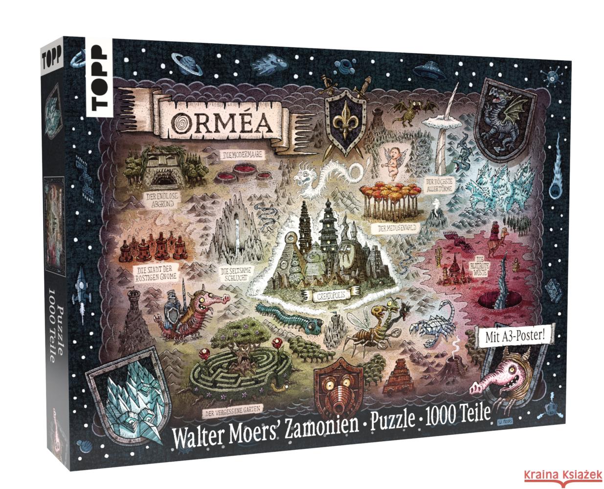 Orméa - das offizielle Puzzle aus der Zamonien-Welt von Walter Moers Moers, Walter 4007742187712 Frech - książka