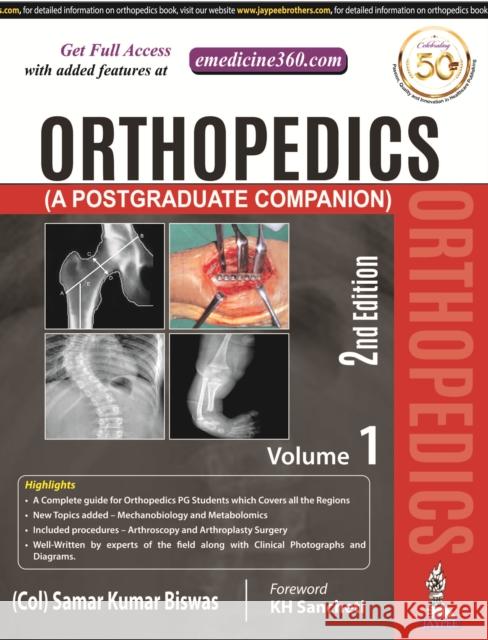 Orthopedics (A Postgraduate Companion) Samar Kumar Biswas   9789389188271 Jaypee Brothers Medical Publishers - książka