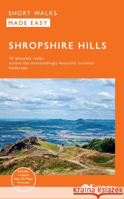 OS Short Walks Made Easy – Shropshire Hills  9780319093122 Ordnance Survey - książka