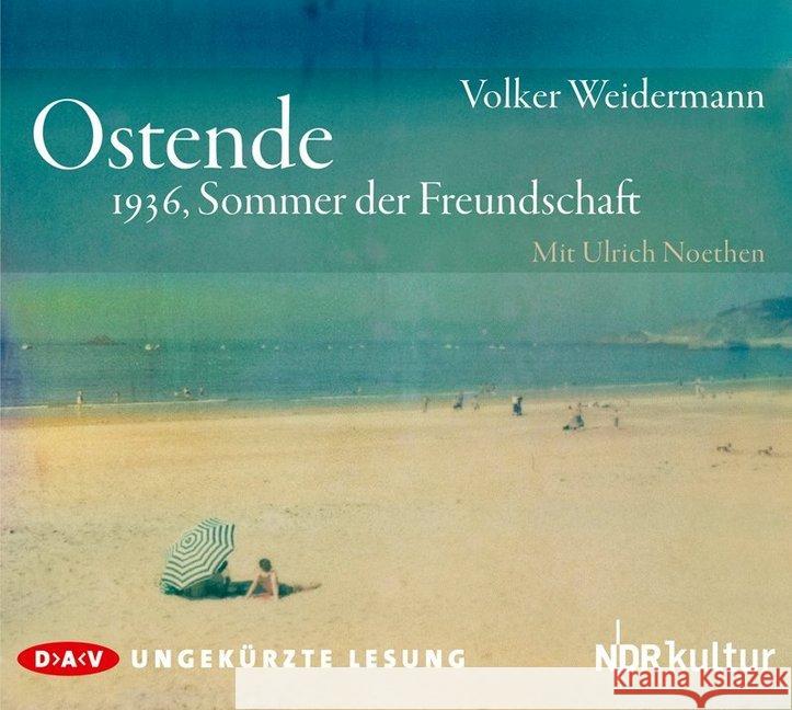 Ostende, 3 Audio-CDs : 1936, Sommer der Freundschaft. Ungekürzte Lesung Weidermann, Volker 9783862313525 Der Audio Verlag, DAV - książka