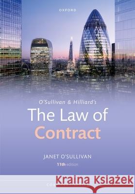 O'Sullivan & Hilliard's The Law of Contract O'Sullivan 9780198897019 OUP OXFORD - książka