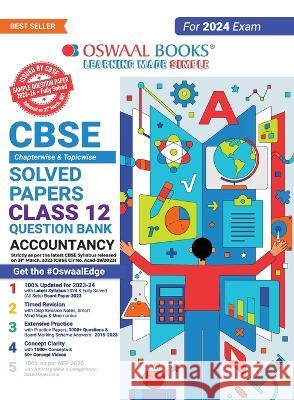 Oswaal CBSE Class 12 Accountancy Question Bank 2023-24 Book Oswaal Editorial Board   9789356349612 Oswaal Books and Learning Pvt Ltd - książka