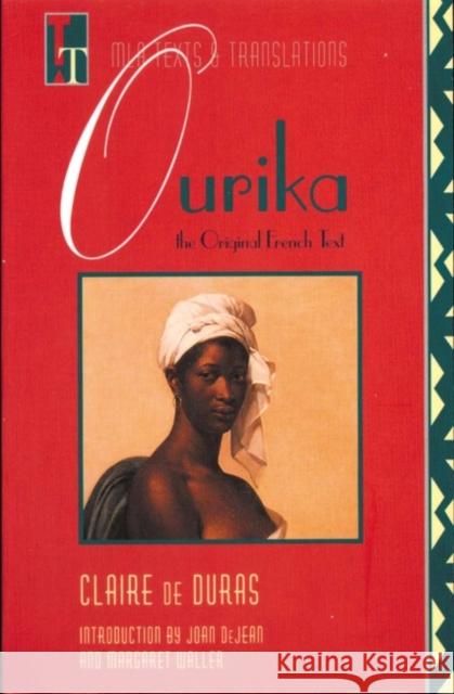 Ourika: The Original French Text Duras, Claire De 9780873527798 Modern Language Association of America - książka