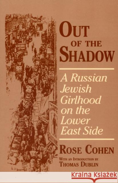 Out of the Shadow Cohen, Rose 9780801482687 Cornell University Press - książka