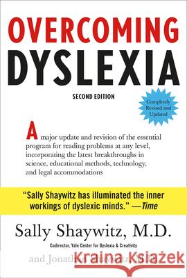 Overcoming Dyslexia: Second Edition, Completely Revised and Updated Shaywitz, Sally 9780385350327 Knopf Publishing Group - książka