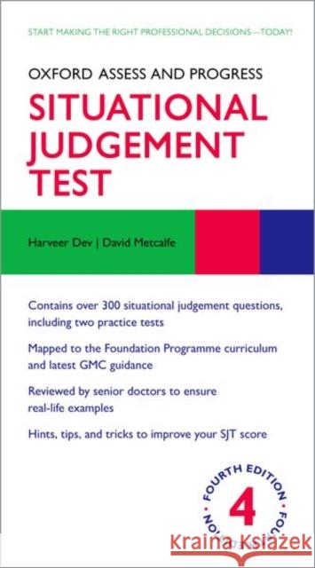 Oxford Assess and Progress: Situational Judgement Test Metcalfe, David 9780192843401 Oxford University Press - książka