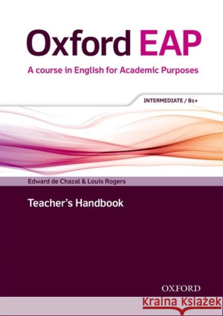 Oxford Eap Intermediate Teachers Book and DVD ROM Pack [With DVD ROM] Oxford 9780194002028 Oxford University Press - książka