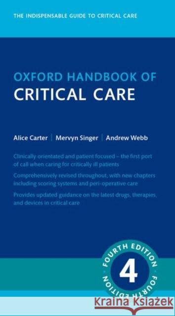 Oxford Handbook of Critical Care Medicine 4e Carter 9780199688876 Oxford University Press - książka