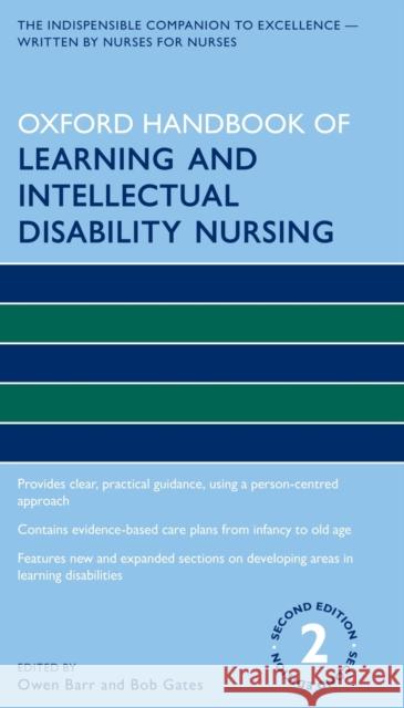 Oxford Handbook of Learning and Intellectual Disability Nursing Owen Barr Bob Gates 9780198782872 Oxford University Press - książka