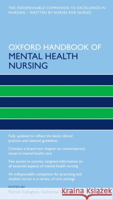 Oxford Handbook of Mental Health Nursing Patrick Callaghan Catherine Gamble 9780198703853 Oxford University Press - książka