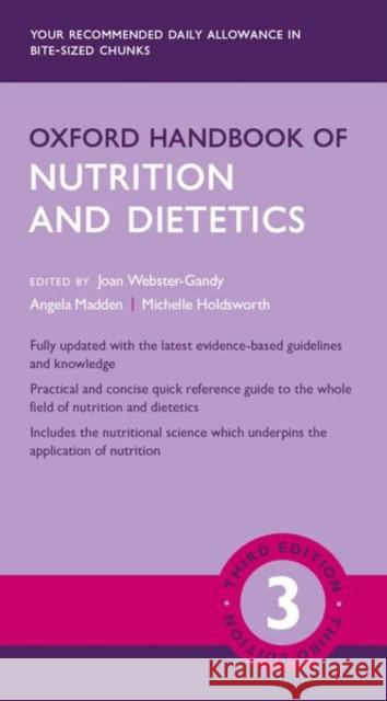 Oxford Handbook of Nutrition and Dietetics Webster-Gandy, Joan 9780198800132 Oxford University Press - książka