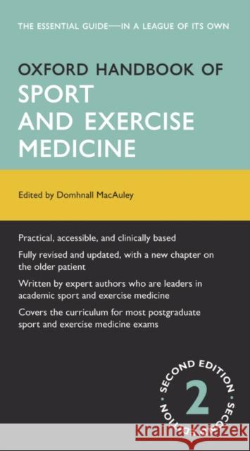 Oxford Handbook of Sport and Exercise Medicine Domhnall MacAuley 9780199660155 OXFORD UNIVERSITY PRESS - książka