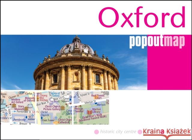 Oxford PopOut Map: pocket-size, pop up, city map of Oxford city centre including top sights not to be missed  9781917131452 Heartwood Publishing - książka