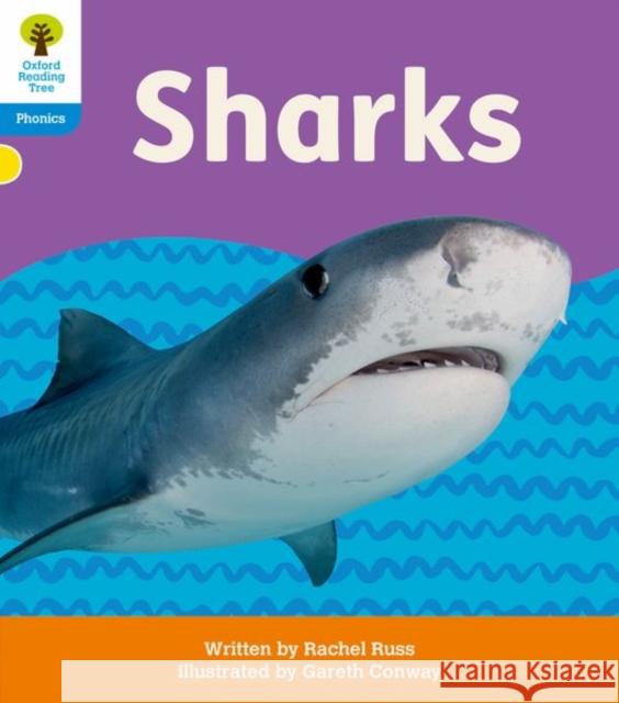 Oxford Reading Tree: Floppy's Phonics Decoding Practice: Oxford Level 3: Sharks Russ, Rachel 9781382030526 OXFORD SCHOOLS (R/tree Single) - książka