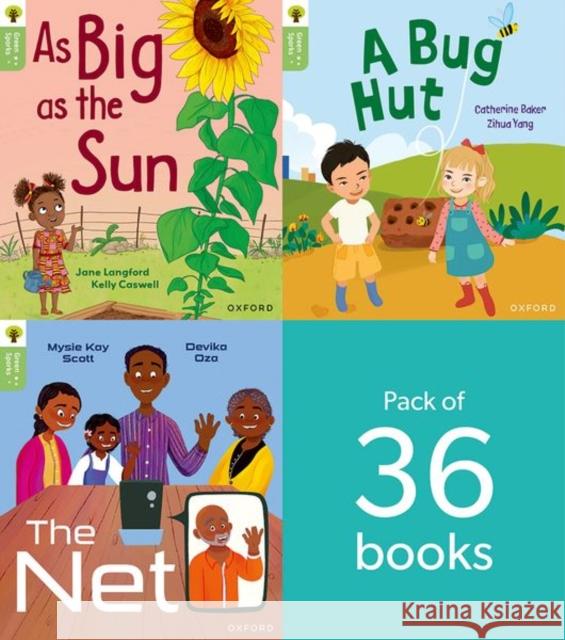 Oxford Reading Tree Green Sparks: Level 1+ LEVEL 1+ PACK of 36 Bushnell 9781382056878 Oxford University Press - książka