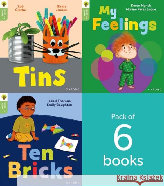 Oxford Reading Tree Green Sparks: Level 1 LEVEL 1 PACK of 6 de Pedro 9781382056809 Oxford University Press - książka