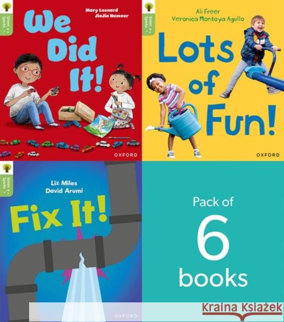 Oxford Reading Tree Green Sparks: level 2 LEVEL 2 PACK of 6 Montoya Agullo 9781382056960 Oxford University Press - książka