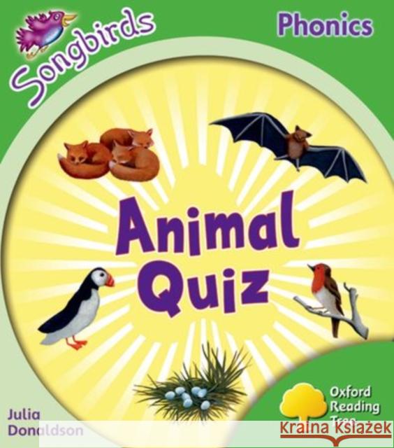 Oxford Reading Tree: Level 2: More Songbirds Phonics: Animal Quiz Julia Donaldson 9780198388197 Oxford University Press - książka