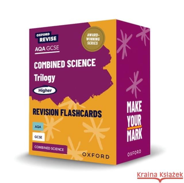 Oxford Revise: AQA GCSE Combined Science Trilogy Higher Revision Flashcards Reynolds, Helen 9781382069366 Oxford University Press - książka