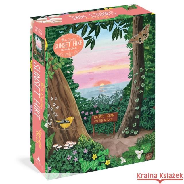 Pacific Coasting: Sunset Hike 1,000-Piece Puzzle Danielle Kroll 9781648291937 Artisan - książka