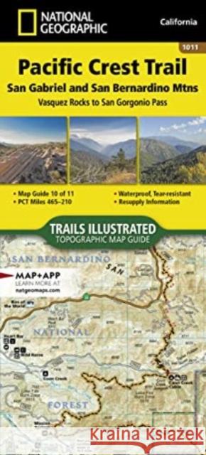 Pacific Crest Trail: San Gabriel and San Bernardino Mountains Map [Vasquez Rocks to San Gorgonio Pass] National Geographic Maps 9781566957939 National Geographic Maps - książka