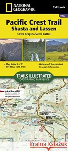 Pacific Crest Trail: Shasta and Lassen Map [Castle Crags to Sierra Buttes] National Geographic Maps 9781566957892 National Geographic Maps - książka