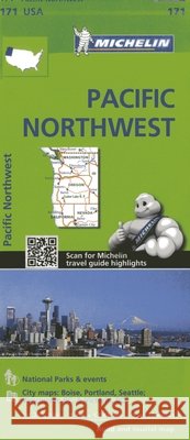 Pacific Northwest - Zoom Map 171 Michelin 9782067190771 Michelin Editions des Voyages - książka