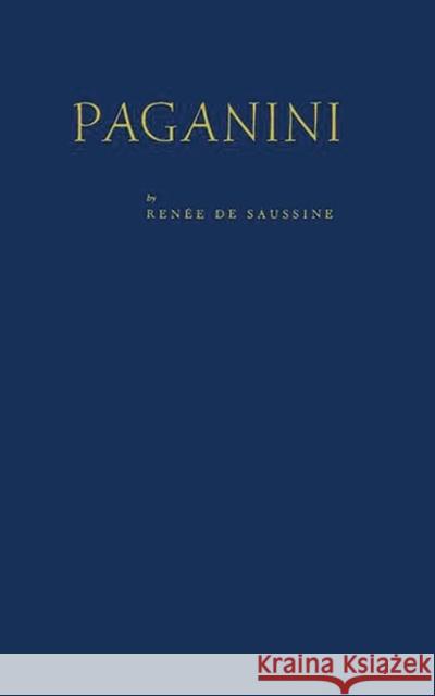 Paganini Renee De Saussine Renee d 9780837140131 Greenwood Press - książka