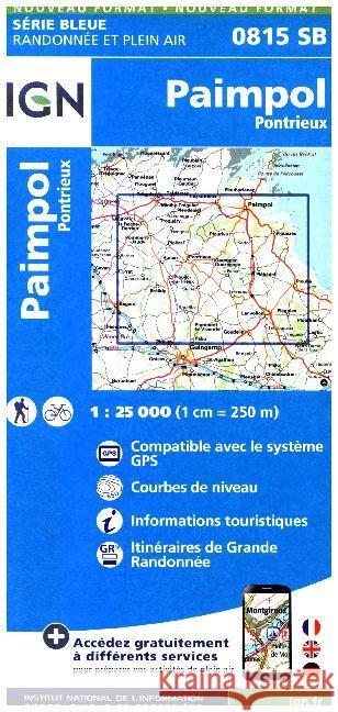 Paimpol / Pontrieux: 2016  9782758535171 Institut Geographique National - książka